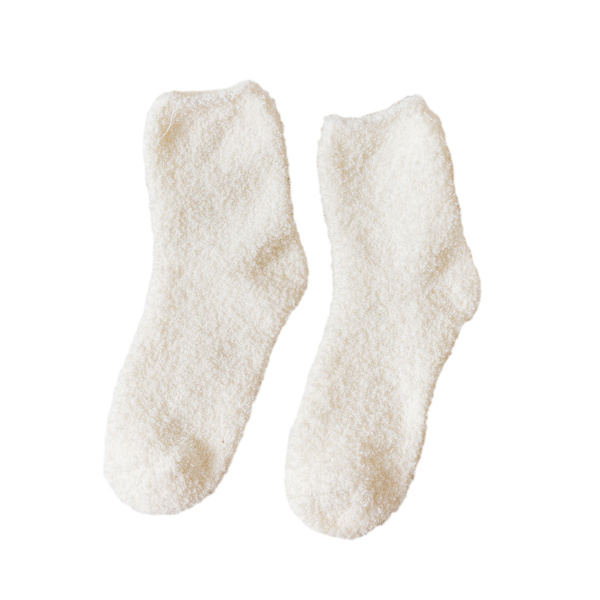 1/2/3/5 10 stycken extra tjocka och elastiska mjuka strumpor White 2PCS