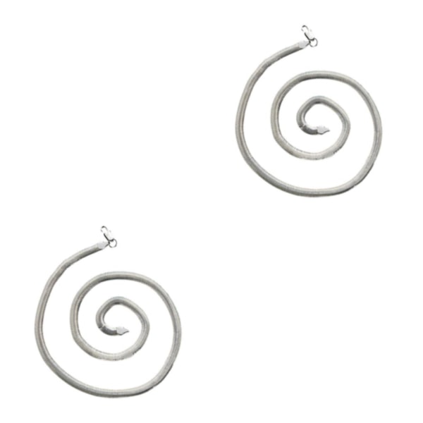 1/2/3/5 Statement-Making Silver Flat Snake Chain Halsband silver 45cm 2Set