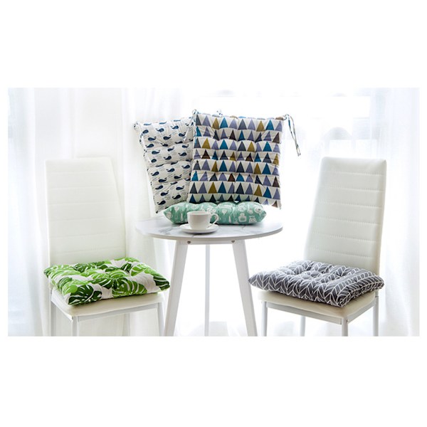 1/2 mjuk och bekväm fyrkantig stolsdyna för mysig sits gray grid 1 Pc