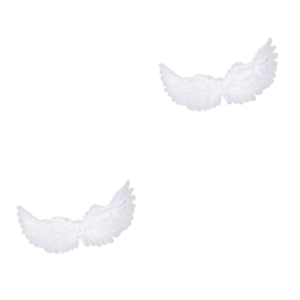 1/2 Wing kostym tillbehör rekvisita för Halloween Festival White S 65cmx35cm 2PCS