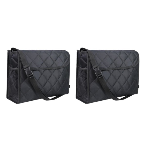 1/2/3/5 Reserullstolsväska förvaringsväska för äldre Black 2PCS