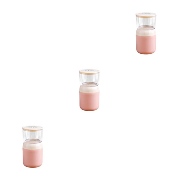 1/2/3 hållbar och säker matbehållare för bekväm förvaring och pp pink 3 Plastic PP inner 3PCS