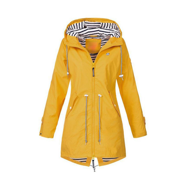 1/2/3/5 Hoodie Mjuk damjacka Vattentät regnkappa utomhus yellow 4XL 1Set