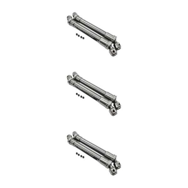 1/2/3 2st Grå 112-152MM Metall Universal Drivaxel Led För 3Set