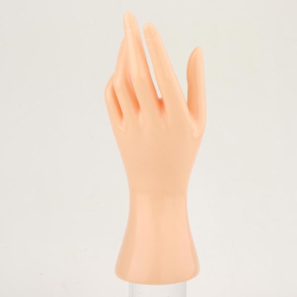 1 par kvinnlig skyltdocka hand multifunktionell för fingerring Beige Height 8.46 Inch