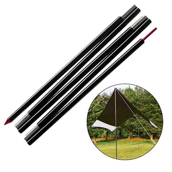 1/3 Bärbar Solid Tarp-stänger 220cm Backpacking Canopy Markis 1 Pc
