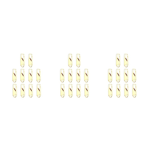 1/2/3/5 10 st För Zipper Pull Replacement Metal För Zipper Gold 10 pcs 3PCS