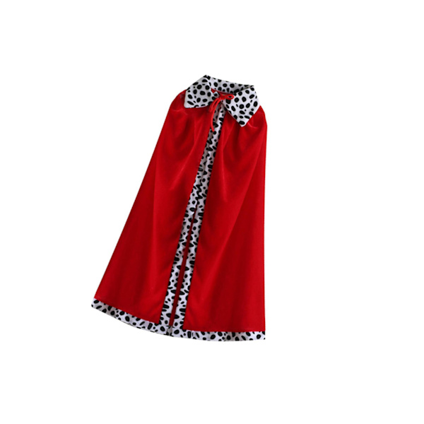 1/2 King Cape King Robe Cloak Kostymtillbehör för maskerad 130cm for Adults 1Set