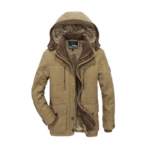 Andningsbar och slitstark vinterjacka för utomhusaktiviteter khaki 4XL