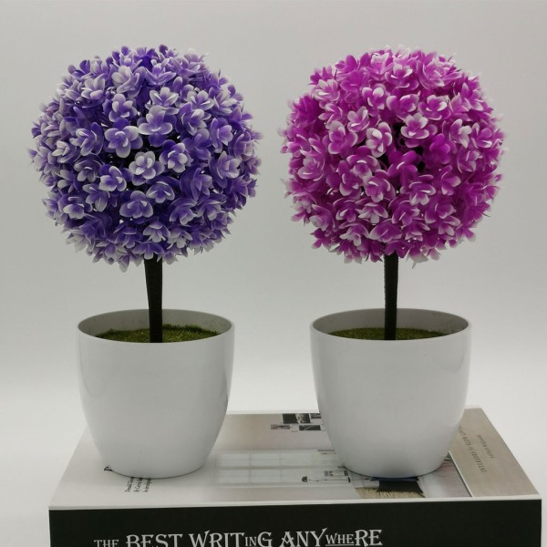 1/2 bred tillämpning konstgjord växt för ett mångsidigt hem purple 1 Pc