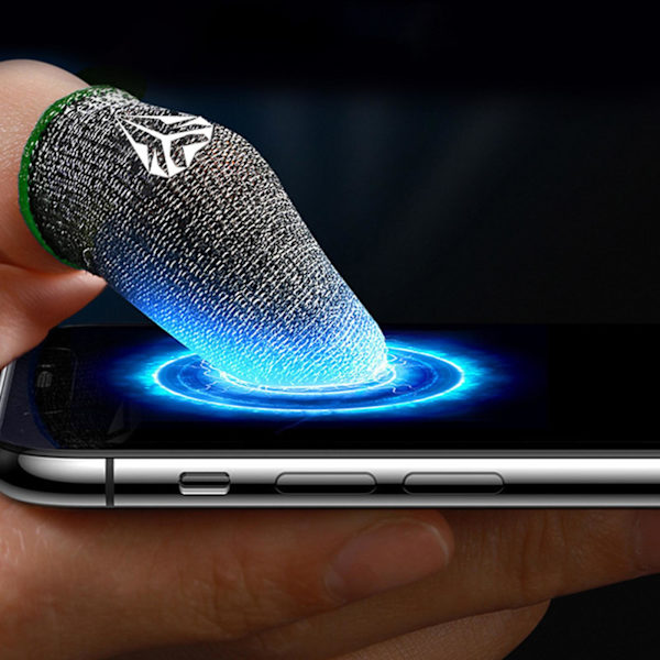 1/2/3/5 Telefon Mobilspel Finger Sleeve För Tummen Handskar Green 45x25mm 1Set
