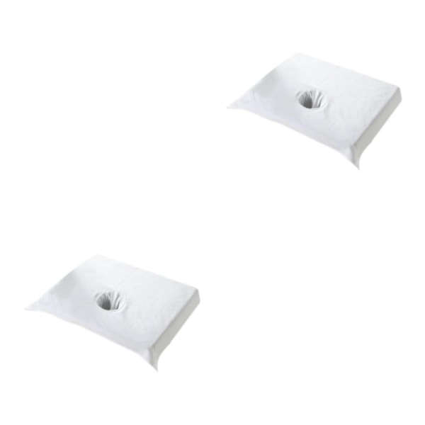 1/2/3/5 Cotton SPA Halvt cover Skönhetssalong Säng Ansiktshål White 50x70cm 2Set
