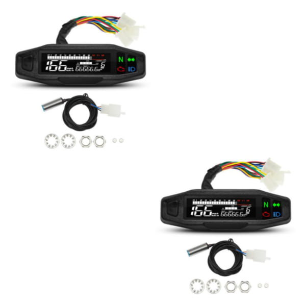 1/2 ABS LED-bakgrundsbelysning Digital vägmätare Elektrisk Hög noggrannhet 2Set