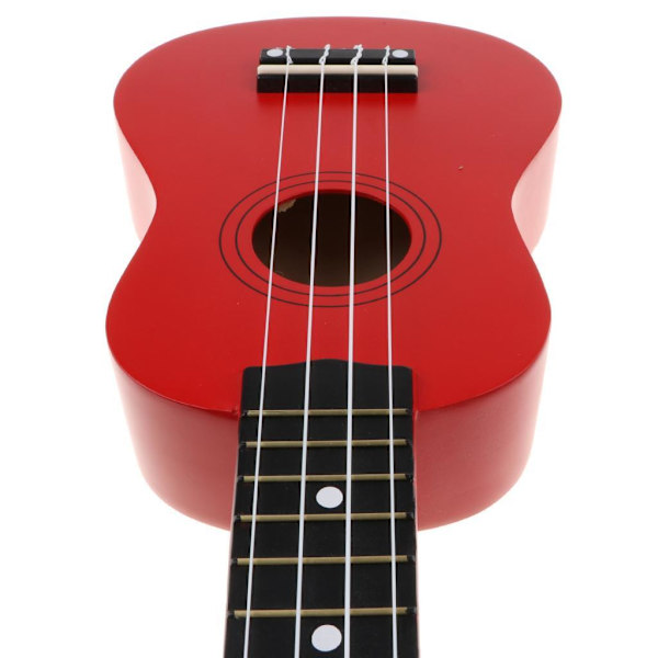 4 String Beginners Ukulele Hawaii Guitar Musical För Red 21 Inch