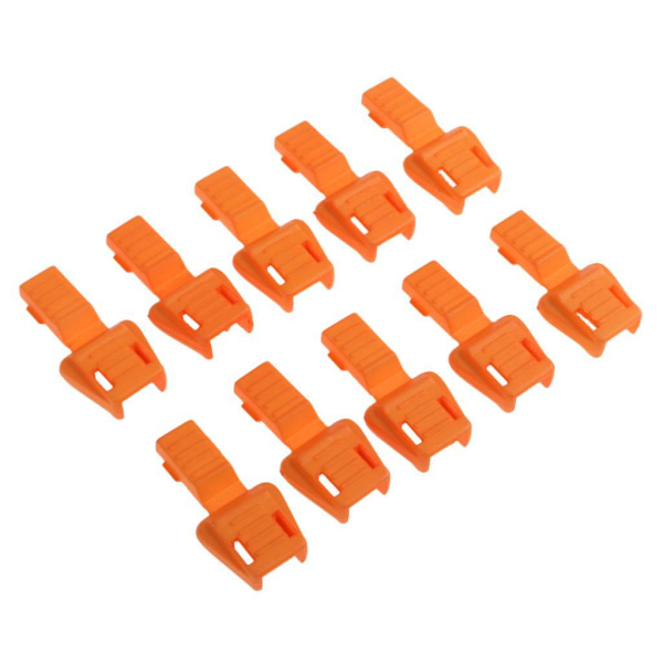 1/2/3/5 10 Styck Plast För Dragkedja Avdragare Ändlås Dragkedja Drag Orange 3.5x1.7cm 1Set