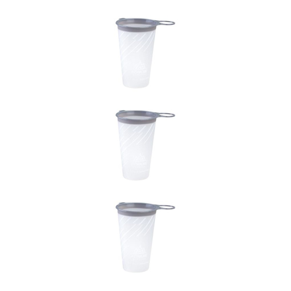 1/2/3/5 lätt och bärbar vattenflaska för att köra lätt Bright Moon White 200ml 3PCS