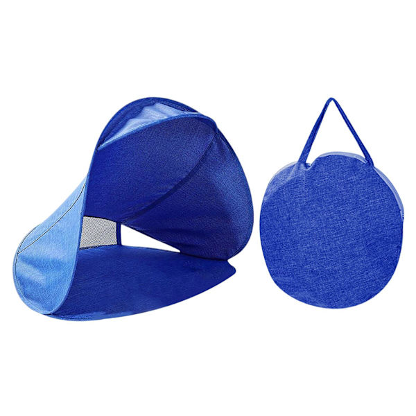 Sun Shelter Protection Head-tält Andningsbart, hopfällbart för havet Blue with Bag