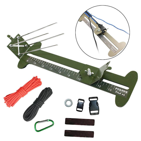 Paracord Armband För Jig Kit Armband Flätning Stickning Army Green