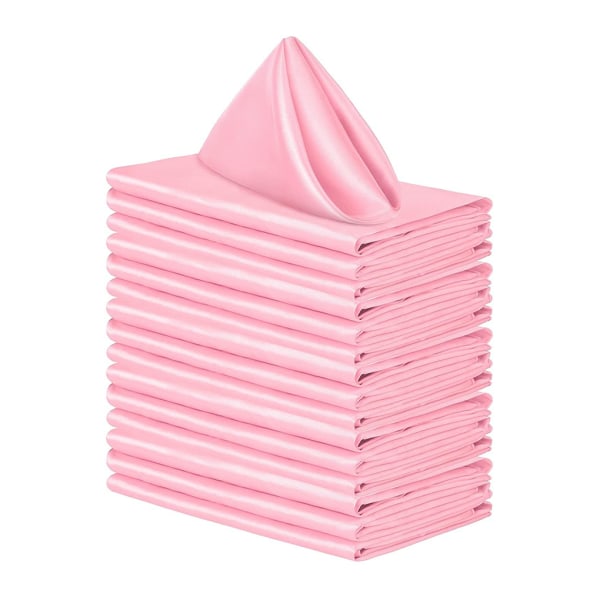 20pack/lot Mjuk och bekväm fyrkantig bordsservett gjord av pink