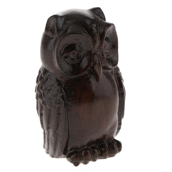 1/2/3/5 Trä Buddha Staty Staty Indien Staty Craft Ornament Owl 1Set