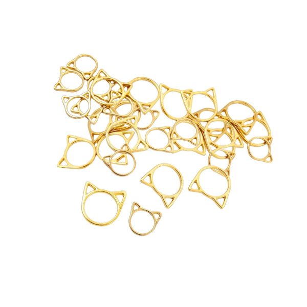 1/2/3/5 30x Stitch Marker Ring Blomma Blandad färg Tips för gör-det-själv Type 2 1 Pc