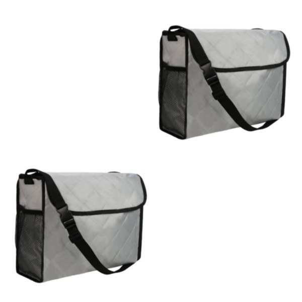 1/2/3/5 Reserullstolsväska förvaringsväska för äldre Grey 2PCS