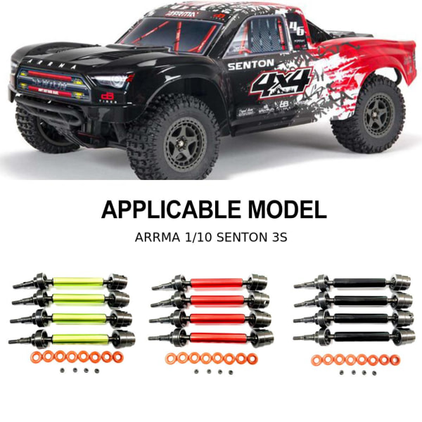 RCGOFOLLOW 4pieces Steel För Spline Design Universal Drive Green