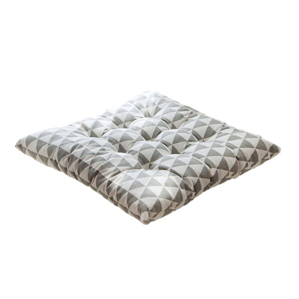 1/2 mjuk och bekväm fyrkantig stolsdyna för mysig sits Grey Triangles 1 Pc