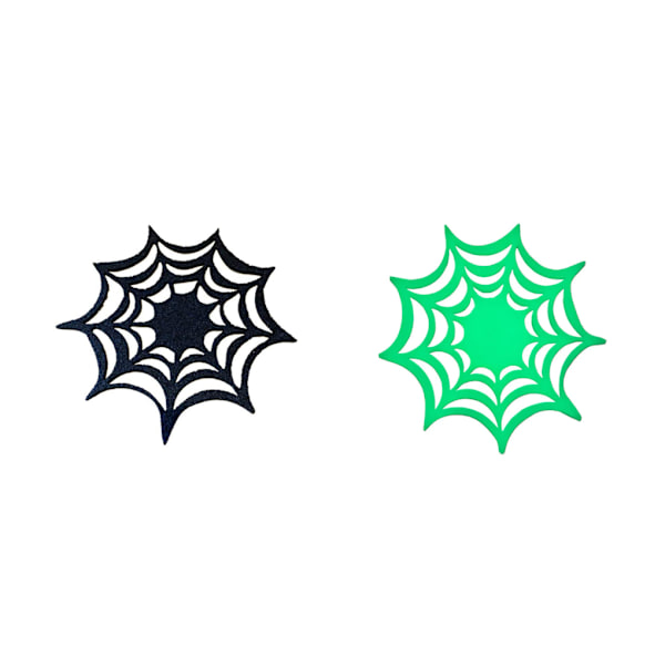1/2/5 5 stycken Halloween Spider Web bordstabletter - Varmtålig och Black 1 Pc