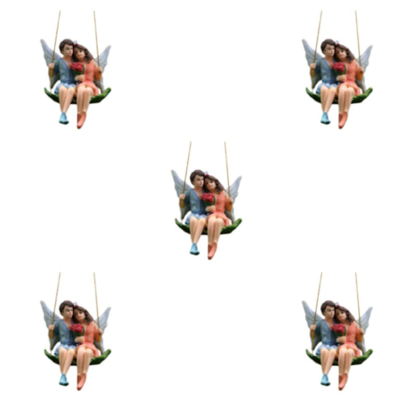 1/5 Miniatyr Fly Wing Par Fairy Figurines Trädgård Uteplats Dekor 5PCS