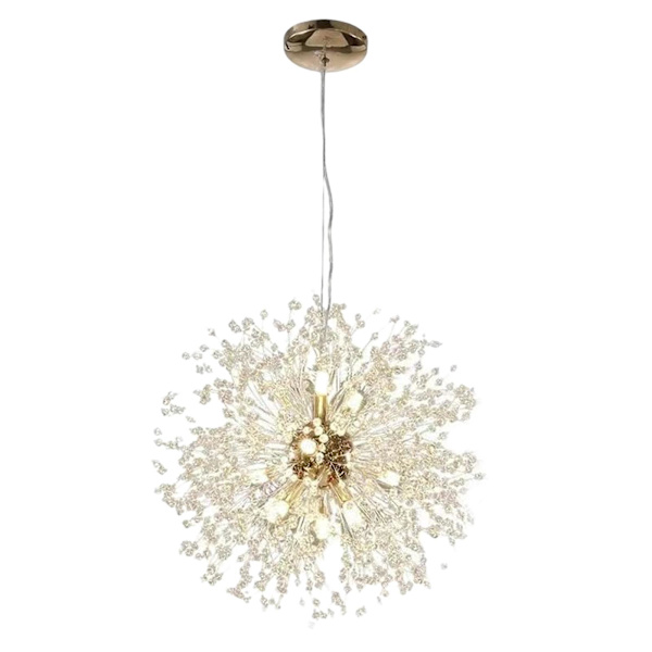 Modern kristallkrona taklampa för vardagsrum kök Warm Light