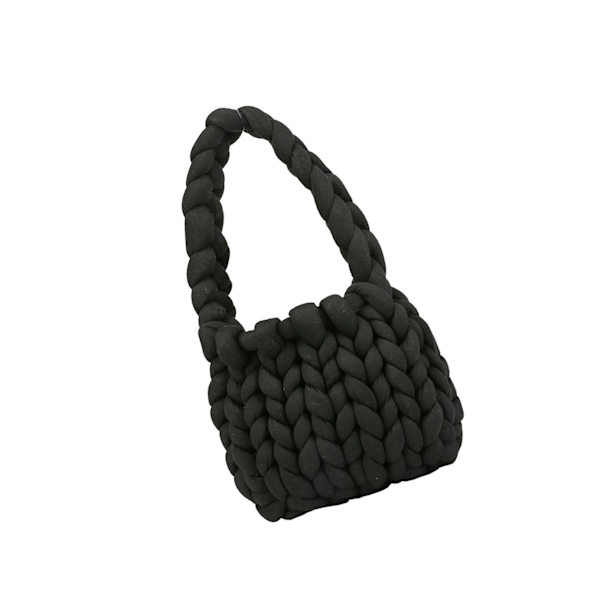 Chunky garn hushållshållfast för filt DIY Tote Making black 22 x 5 x 20cm