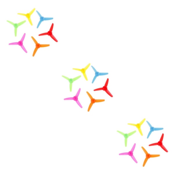 1/3/5 18 st Plast Färgglad 3 blad RC flygplansstativ Trefoil 3Set