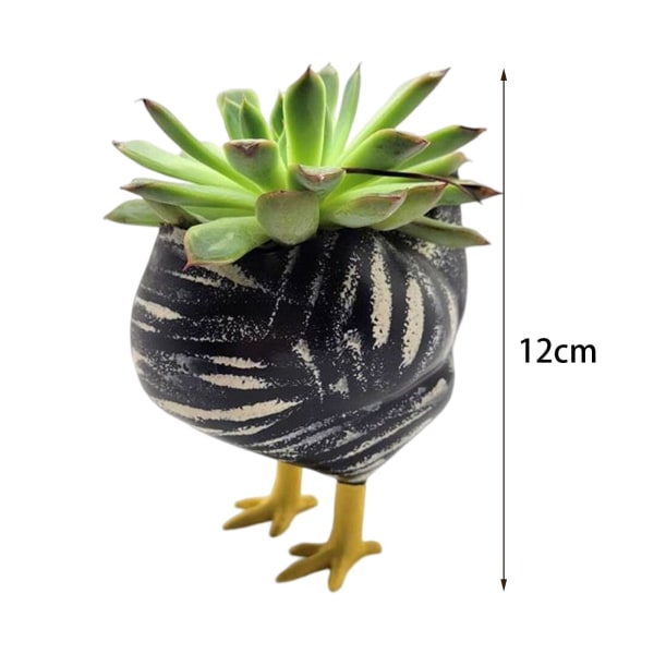 Dekorativ suckulentplanterare Bordsskiva blomkruka Hemmakontor Green Height 12cm