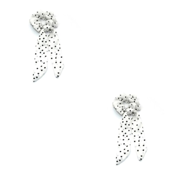 1/2/3/5 polyester vintage band pannband för kvinnor - 142J Small dot white 2PCS