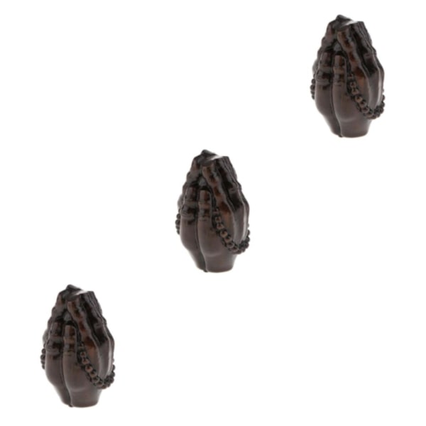 1/2/3/5 Trä Buddha Staty Staty Indien Staty Craft Ornament Meditation 3Set