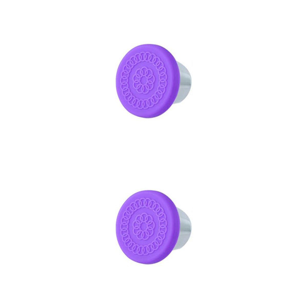 1/2/3/5 Wide Steel Cup Dressing Container Seal Salladsdressing purple lid 2PCS