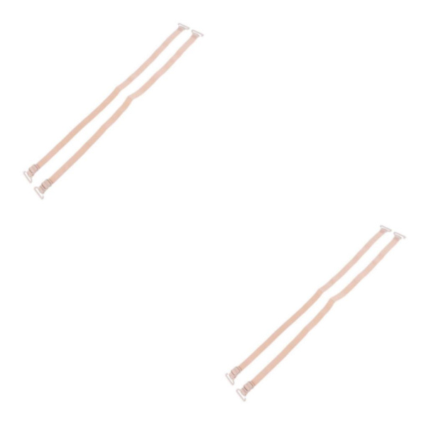 2/3/5 Dam Non-För slip BH-remmar Justerbar ersättning Beige 2Set
