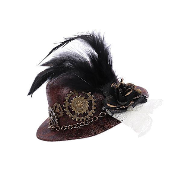 1/2/3 Bröllop Blomma hår kammar Set Brudtärnor Headpiece Brown Diameter 13CM 2PCS