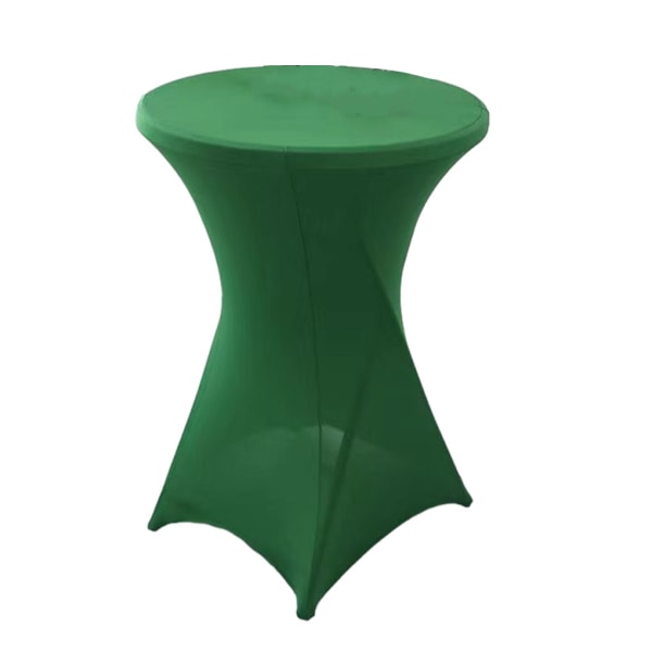 1/2/3/5 High Foot Bar Cover Stretch Rund Duk För Hotell green 1Set