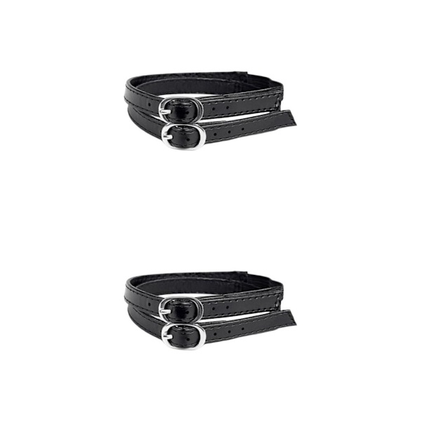 1/2/3/5 Skoremshållare med Spänne Skosnöre Tillbehör Anti matt black 33 x 0.2 x 1cm 2Set