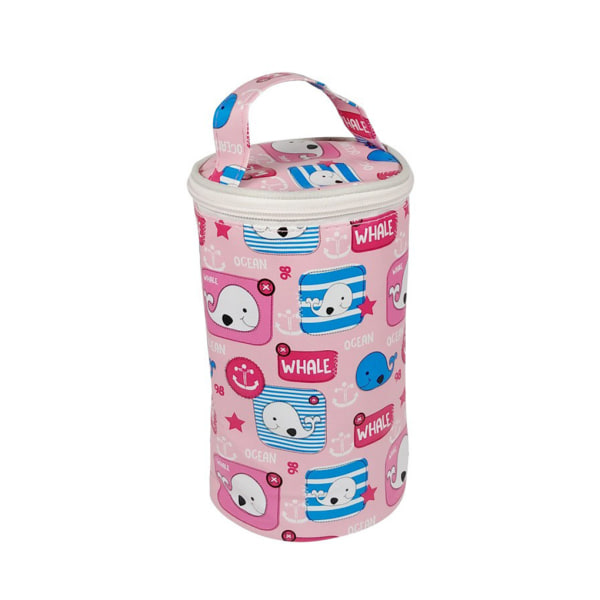 1/2/3 hållbar och säker matbehållare för bekväm förvaring och Pink Little Whale 2 Insulation Bag 2PCS