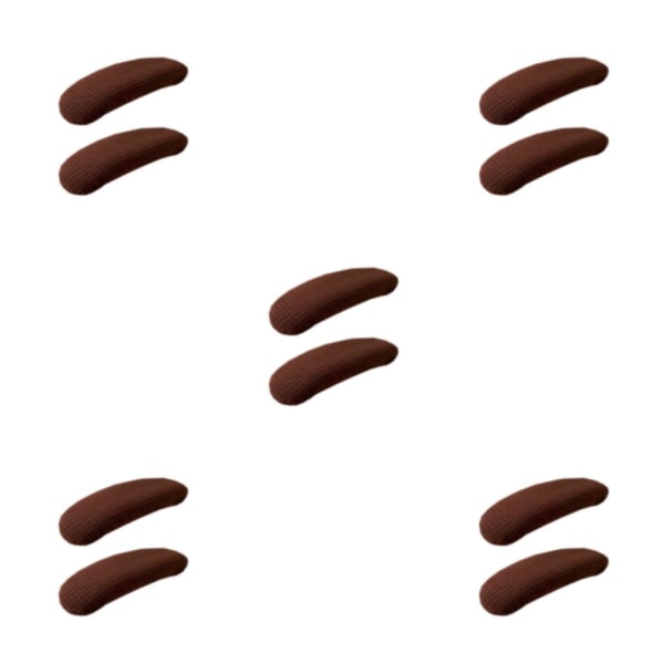 1/2/3/5 2st vattentäta stolsöverdrag för stol - hud dark coffee 5PCS