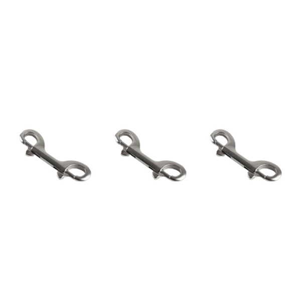 1/3/5 Silver Extended Traction Zinklegering Dubbelhuvud Krok För 3PCS