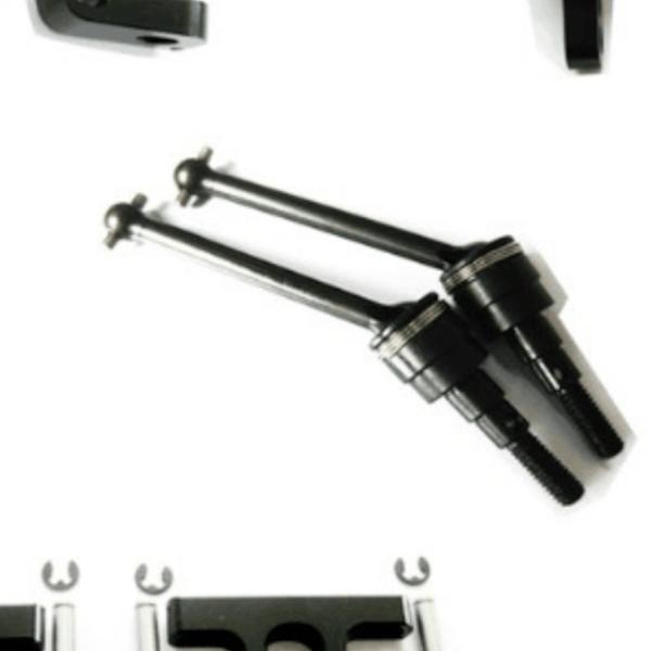 RCGOFOLLOW främre bakre portalaxel DIY Kit CNC bearbetad Rc fram Black
