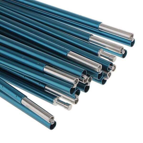 1/2/3 Bärbar Backpacking Markis Tältstänger Lättviktsresor Blue Φ9.5 mm 408 cm 1 Pc