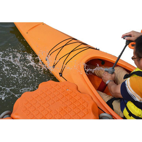 Kajaklänspump manuell handvattenavloppspump med rörbåt Orange