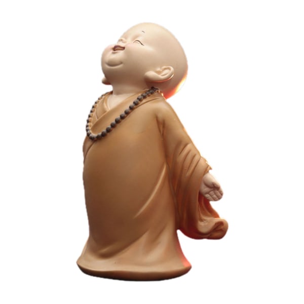 1/2/3 Söt Buddha Staty Monk Figurine Ornament Little för stand open hands height 10cm 2Set