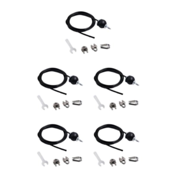 1/3/5 Fitness DIY Trissa Kabelmaskin System Biceps Styrka Adjustable 3m 5PCS