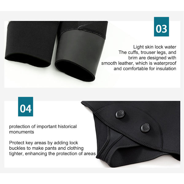 Snygg och bekväm neopren kamouflage helkostym för 3MM Pure Black XL